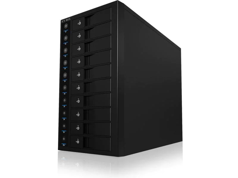 ICY BOX 10-Bay External SINGLE System IB-3810U3 for 10x SATA 3.5" HDD