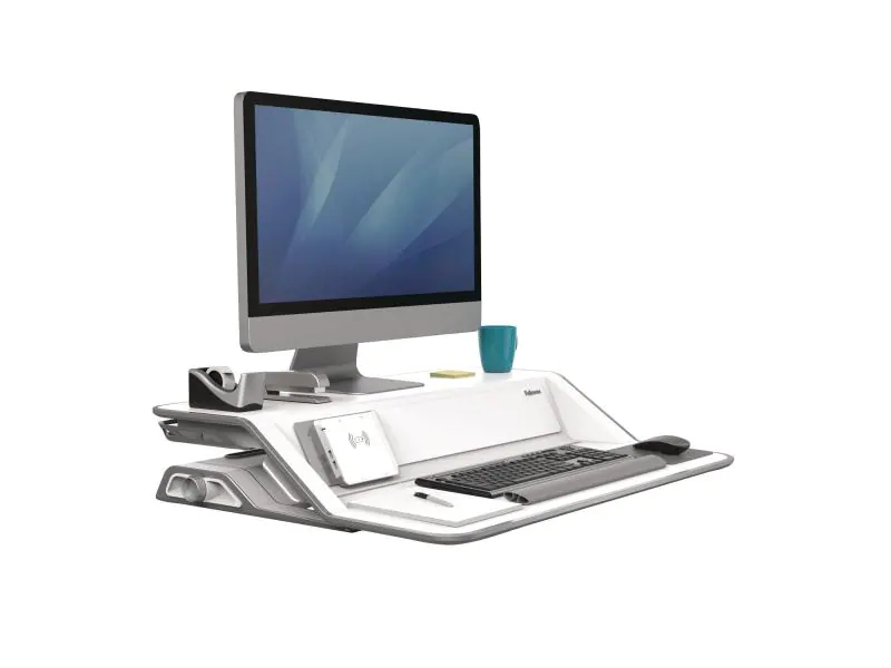 FELLOWES Lotus DX Sitz-Steh Workstation 8091501 weiss