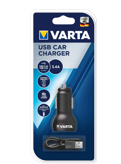 VARTA USB-KFZ-Ladegerät "Car Power", 2 x USB Kupplung