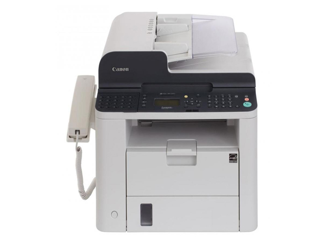 Canon i-Sensys FAX-L410, Schwarzweiss Laser Drucker, A4, 25 Seiten pro Minute, Drucken, Kopieren, Fax, Duplex