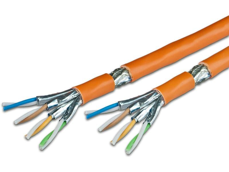 Wirewin Verlegekabel VKW SFTP K7 LSOH3 Cat 7, S/FTP, 100 m, Orange, Montageart: LSA+ / LSA Plus Auflegewerkzeug (Draht), Auf Kabelrolle, RJ45 Werkzeugfrei (Feldkonfektion)(Draht), LSA Auflegewerkzeug (Draht), LSA Kompatibel: Ja, Länge: 100 m, Zusatzfunkt