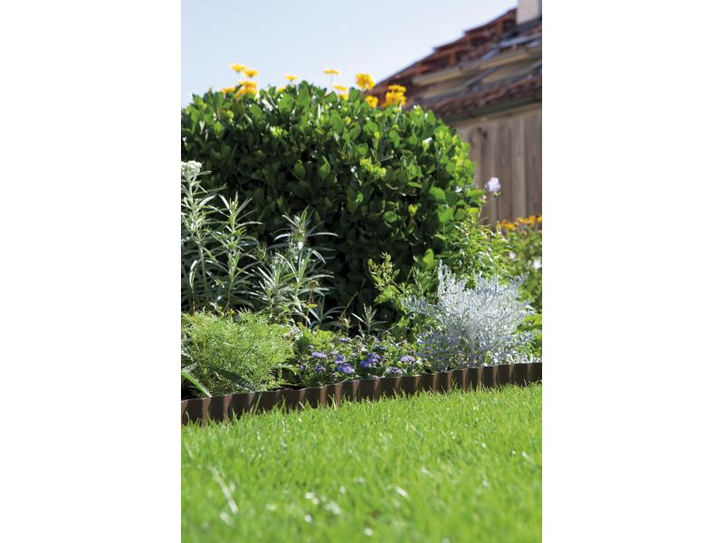 Gardena Beeteinfassung Rolle 20 cm hoch, 9 m lang braun, Typ: Beeteinfassung