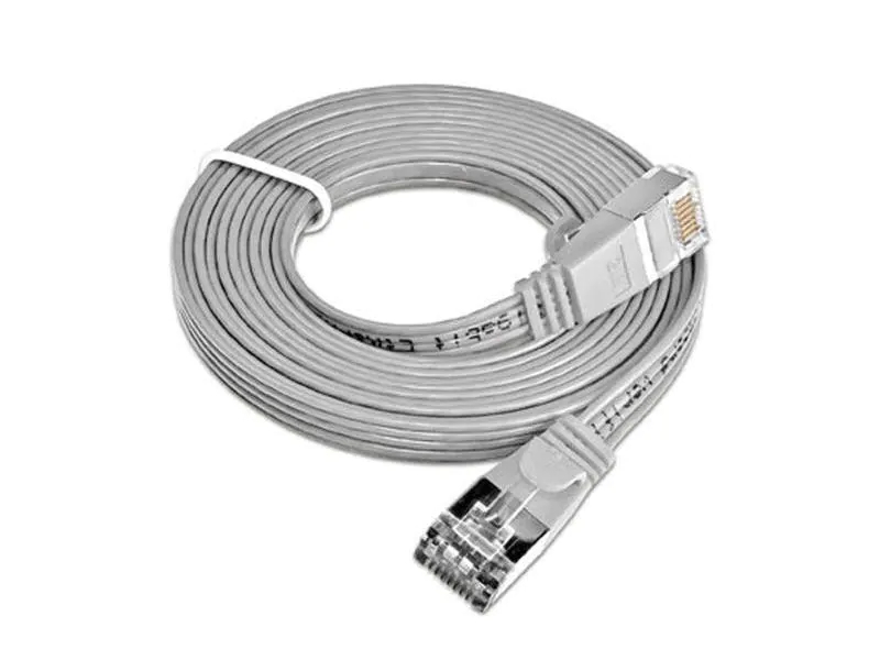 Wirewin Slimpatchkabel Cat 6, STP, 20 m, Grau, Farbe: Grau, Form: Flach, Zusatzfunktionen: Mit Klinkenschutz, Längenaufdruck auf Stecker, Länge: 20 m, Anschlüsse LAN: RJ45 - RJ45, Produkttyp: Slimpatchkabel