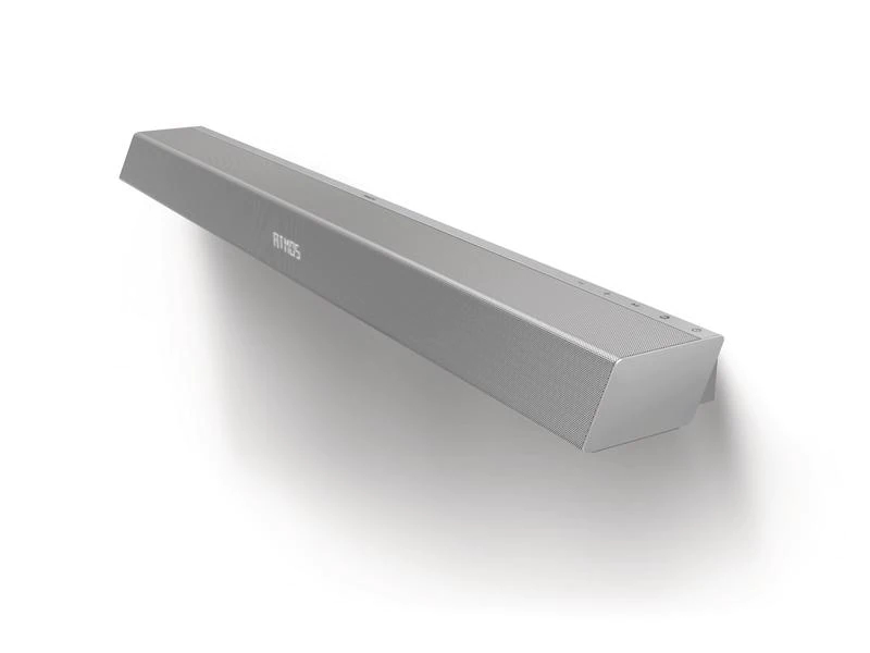 Philips Soundbar TAB8505/10, Verbindungsmöglichkeiten: Toslink, 3,5 mm Klinke, HDMI, Bluetooth, USB, WLAN, Audiokanäle: 2.1, Farbe: Silber, Soundbar Typ: Soundbar mit kabellosem Subwoofer, Ausstattung: Spotify Connect, DTS Play-Fi, Bluetooth, Dolby Atmo