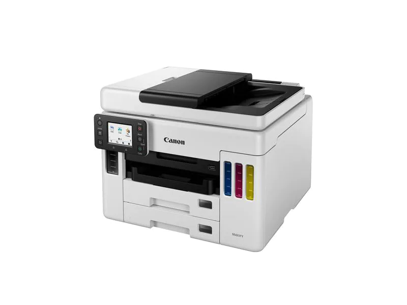 Canon Multifunktionsdrucker MAXIFY GX7050, Druckertyp: Farbig, Drucktechnik: Tintenstrahl, Total Fassungsvermögen Papierzuführungen: 600 Seiten, Mobildruck: Ja, Anzahl Papierzuführungen (maximal): 3, Druckgeschwindigkeit (farbig): 15.5 ppm