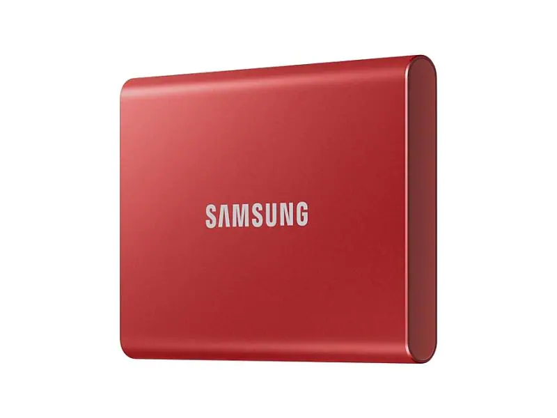 SAMSUNG MEMORY SSD Portable T7 1TB MU-PC1T0R/WW USB 3.1 Gen. 2 Metallic Red