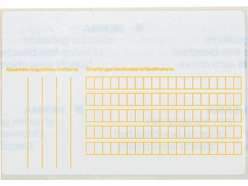 Herma Stickers Adressetiketten für Pakete 118 x 80 mm, 20 Blatt