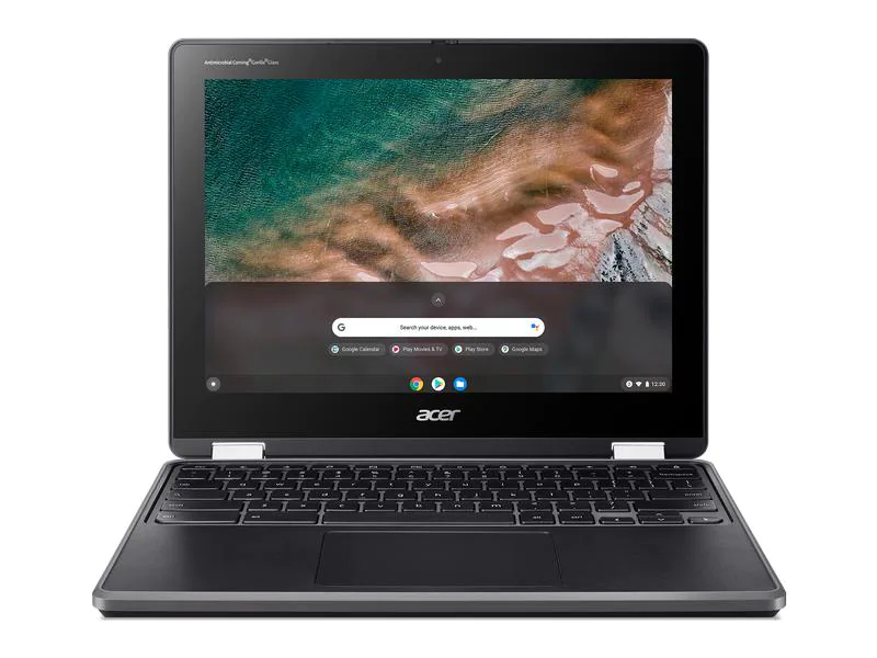 Acer Chromebook Spin 512 (R853TNA-C2PP), Prozessortyp: Intel Celeron N4500, Speicherkapazität Total: 64 GB, Verbauter Arbeitsspeicher: 8 GB, Betriebssystem: Chrome OS, Grafikkarte Modell: Intel UHD Graphics, Bildschirmdiagonale: 12 "