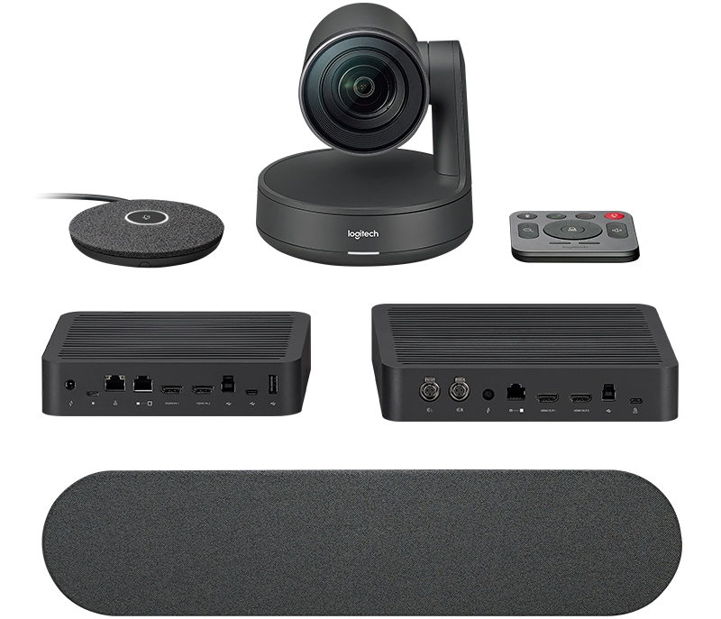 Logitech USB Kamera Rally, Kameraeigenschaften: Autofokus; Neigbar; Schwenkbar; Zoom, Kamerasichtfeld: 90 °, Verbindungsmöglichkeiten: USB