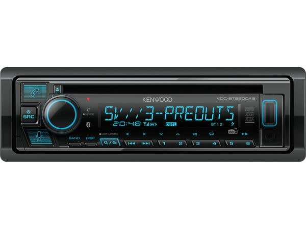 Kenwood Autoradio KDC-BT950DAB 1 DIN, Verbindungsmöglichkeiten: USB, Bluetooth, Optisches Laufwerk: CD-Player, Radio Tuner: DAB+, GPS: Nein, Frontanschlüsse: AUX-Eingang, Bluetooth: Ja