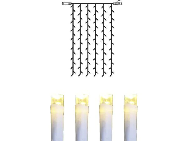 Star Trading Lichtervorhang Erweiterungssystem Decor, 84 LED 1 m, Farbtemperatur: Warmweiss, Aussenanwendung, Länge: 1 m, Anzahl Lampen: 84 ×, Beleuchtungssystem: System Decor, Produkttyp: Erweiterung, Betriebsart: Netzbetrieb, Spannung: 3,1 V