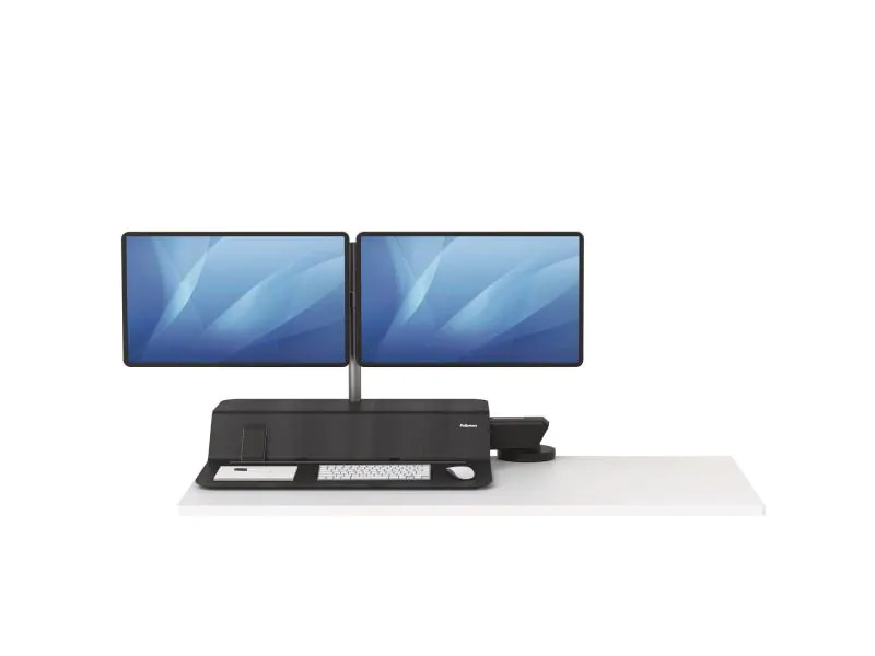 Fellowes Sitz-Steh Workstation Lotus RT für 2 Monitore