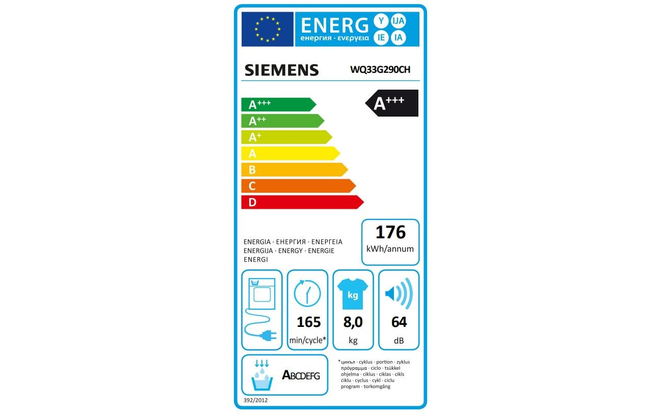 Siemens Wäschetrockner SX85TX00CE Rechts, Einsatzort: Heimgebrauch, Energieeffizienzklasse EnEV 2020: Keine, Energieeffizienzklasse: A+++, Zeitvorwahl: Startzeitvorwahl, Beladung: Frontloader, Eingangsspannung: 220-240 V