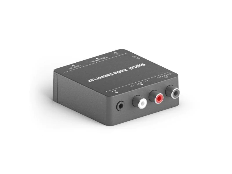 PureTools Konverter PT-C-DAC Digital zu Analog Audio, Eingänge: Toslink, Coaxial, Ausgänge: Cinch, 3.5 mm Klinke