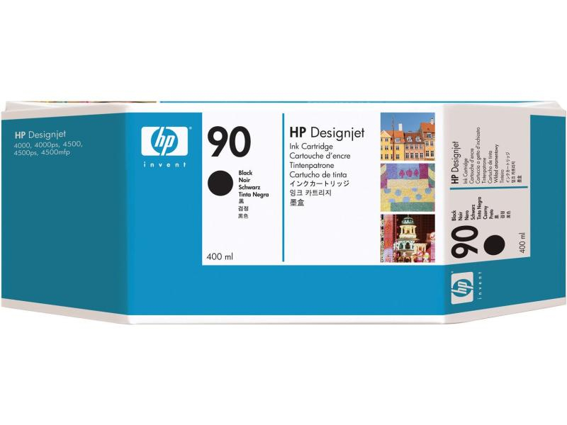 HP Tintenpatrone 90 schwarz C5058A DesignJet 4000 400ml