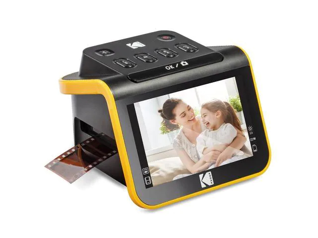 Kodak Filmscanner Slide n Scan, Verbindungsmöglichkeiten: SD, HDMI, USB 2.0, Scanner Funktionen: Dia, Negativ, Scanauflösung: 1200 dpi, Maximales Scanformat: Nein, LAN: Nein