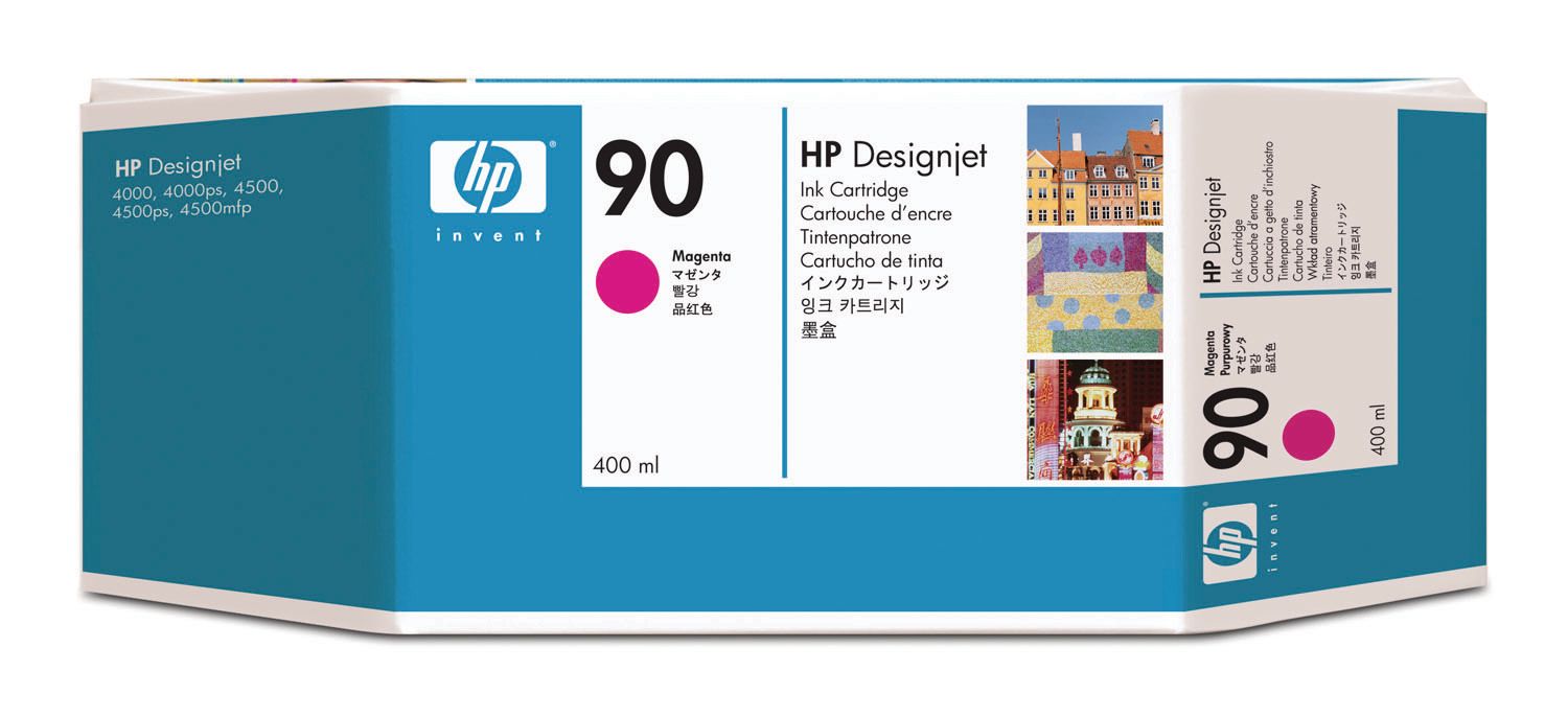 HP Tintenpatrone 90 magenta C5063A DesignJet 4000 400ml