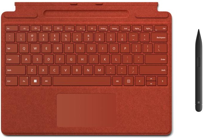 MICROSOFT Surface ProX/Pro8 Signature Keyboard/Slim Pen Bundle Poppy Red CH RETAIL