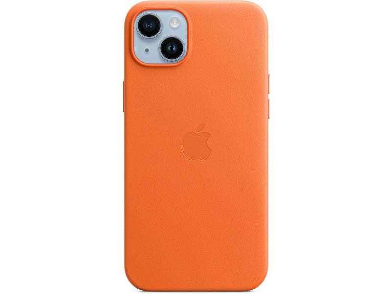 iPhone 14 Plus Leather Case with MagSafe - Orange