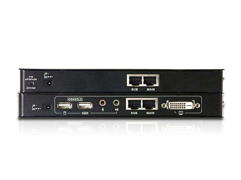 Aten KVM-Extender CE600, Weitere Anschlüsse: Audio, USB, Set: Ja, Reichweite: 60 m, Extender Typ: Cat-Extender, Videoanschlüsse: VGA, Einsatzzweck Extender: KVM