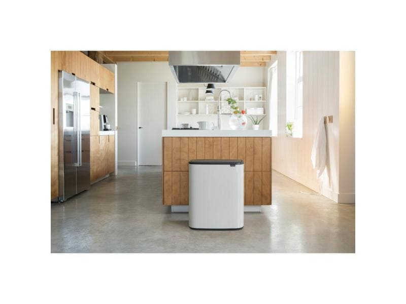 Brabantia Recyclingbehälter Bo Touch Bin 60 Liter, Weiss