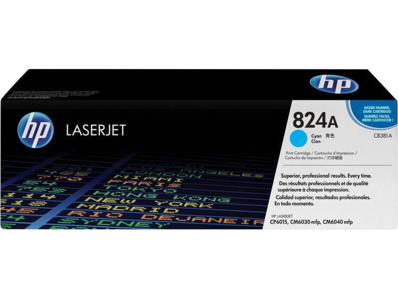 HP Toner-Modul 824A cyan CB381A Color LJ CP6015 21'000 Seiten