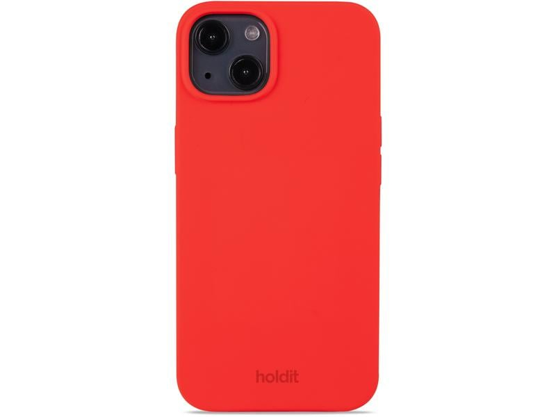 Holdit Back Cover Silicone iPhone 13 Chili Red, Fallsicher: Nein, Kompatible Hersteller: Apple, Detailfarbe: Rot, Mobiltelefon Kompatibilität: iPhone 13, Material: Silikon, Bewusste Eigenschaften: Keine Eigenschaft