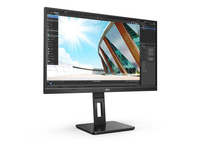 AOC 27P2Q, 27 Zoll LED, 1920 x 1080 Pixel Full HD, 16:9, DVI VGA HDMI USB, Schwarz