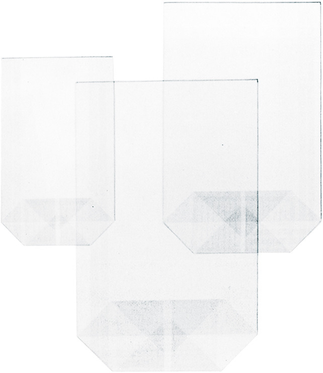BÜROLINE Kreuzboden Beutel 165×270mm 423005 transparent 10 Stück