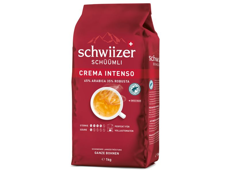 Schwiizer Kaffeebohnen Crema Intenso 1 kg