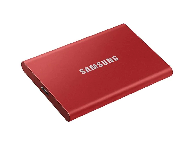 SAMSUNG MEMORY SSD Portable T7 2TB MU-PC2T0R/WW USB 3.1 Gen. 2 Metallic red