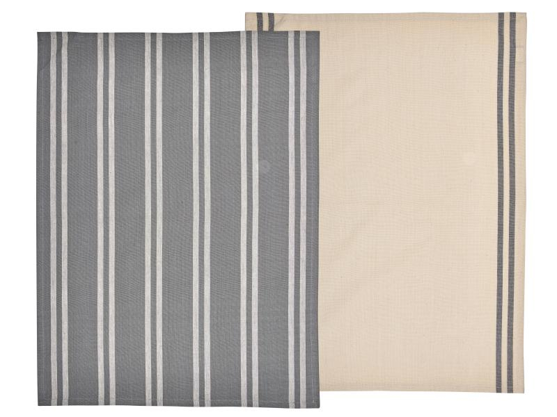Södahl Geschirrtuch-Set Soft Tools Grau, Material: Baumwolle, Länge: 70 cm, Verpackungseinheit: 2 Stück, Farbe: Grau, Breite: 50 cm