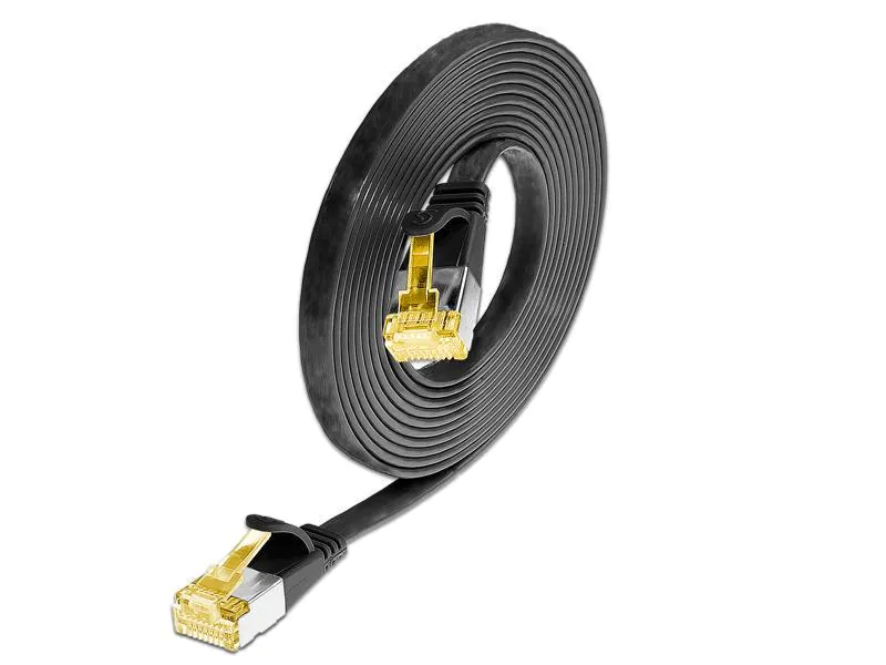 Wirewin Slimpatchkabel Cat 6A, U/FTP, 0.25m, Schwarz, Farbe: Schwarz, Form: Flach, Zusatzfunktionen: Mit Klinkenschutz, Längenaufdruck auf Stecker, Länge: 0.25 m, Anschlüsse LAN: RJ45 - RJ45, Produkttyp: Slimpatchkabel