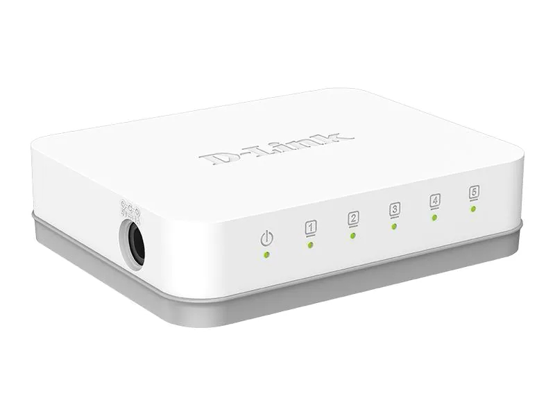 GO 5-PORT GIGABIT EASY  5-Port Gigabit Easy Desktop Switch, 5x 10/100/1000Mbit/s TP (RJ-45) Port, geräuschlos ohne Lüfter, automatische Geschwindigkeits- und Duplexanpassung  NMS ML