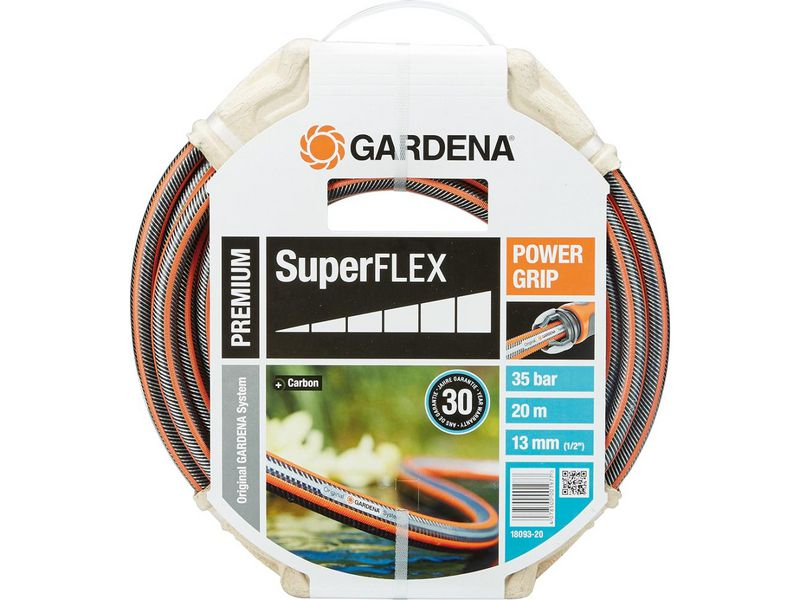 Gardena Gartenschlauch Premium SuperFLEX 20 m ø 13 mm, Produkttyp: Gartenschlauch, Schlauchlänge: 20 m, Der Schlauch lässt sich leichter aufrollen und gleitet gut, verknotet und verdreht nicht, bis 35 bar
