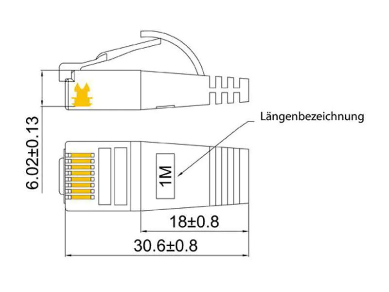 SLIM Slimpatchkabel Cat 6, STP, 10 m, Schwarz