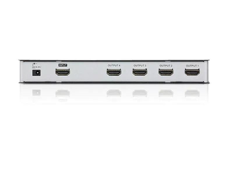 Aten 4-Port Signalsplitter HDMI - HDMI, Anzahl Ports: 4, Schnittstellen: HDMI Typ A, Signalverstärkung: Aktiv