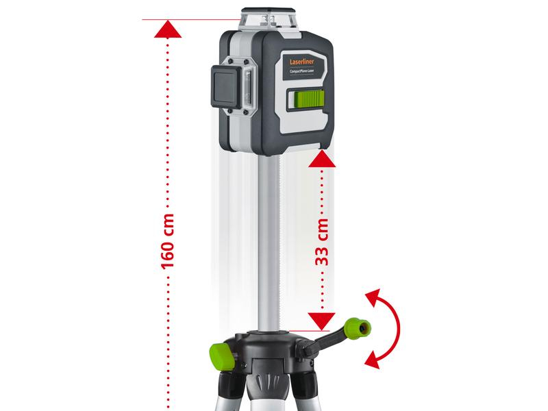 Laserliner Kreuzlinien-Laser CompactPlane 3G Set 150 30 m