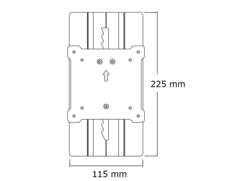 FPMA-LIFT100 10-24" NewStar adapter (heightadjustable) flatscreens Silver