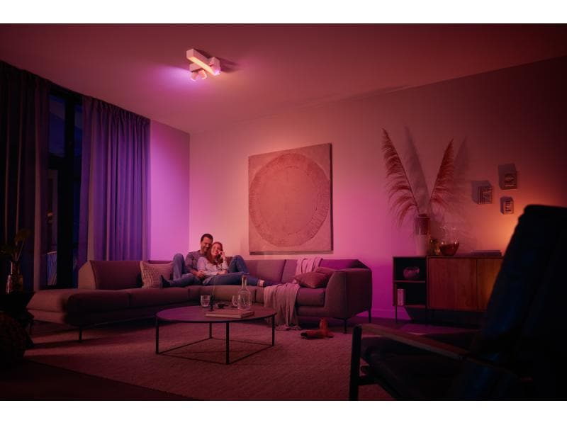 Philips Hue Deckenleuchte Centris M Weiss, Bluetooth, Lampensockel: LED fest verbaut, GU10, Farbtemperatur Kelvin: 2200 bis 6500 K, Aussenanwendung: Nein, Gesamtleistung: 30.2 W, Leuchten Kategorie: Deckenleuchte, Lichtfarbe: Warmweiss, Neutralweiss, Mehr