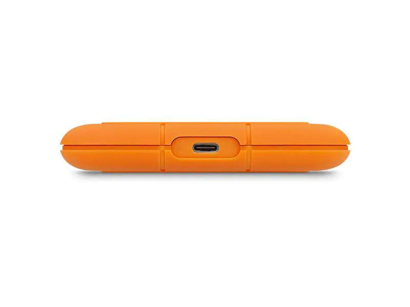 LaCie Externe SSD Rugged 1 TB, Stromversorgung: Per Datenkabel, Speicherkapazität total: 1 TB, Speicherverschlüsselung: 256-Bit-AES, Farbe: Orange, Dateisystem: exFAT (Windows & Mac OS), Schnittstellen: Type-C USB 3.1 Gen 2