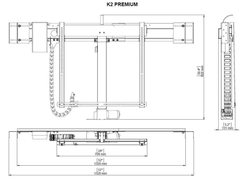 DSS TV Lift Premium 2, schwarz, Metall / 0515