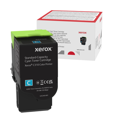 XEROX C310 CYAN STANDARD CAPACITY TONER CARTRIDGE (2000 P  MSD NS SUPL