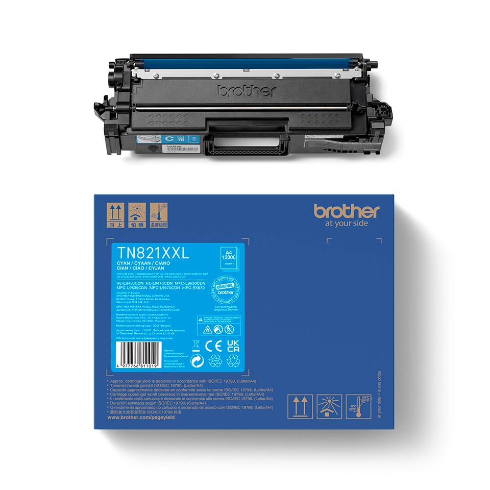 Brother Toner TN-821XXLC cyan 12000 Seiten HLL9430 70CDN 70CDNT 70CDNTT