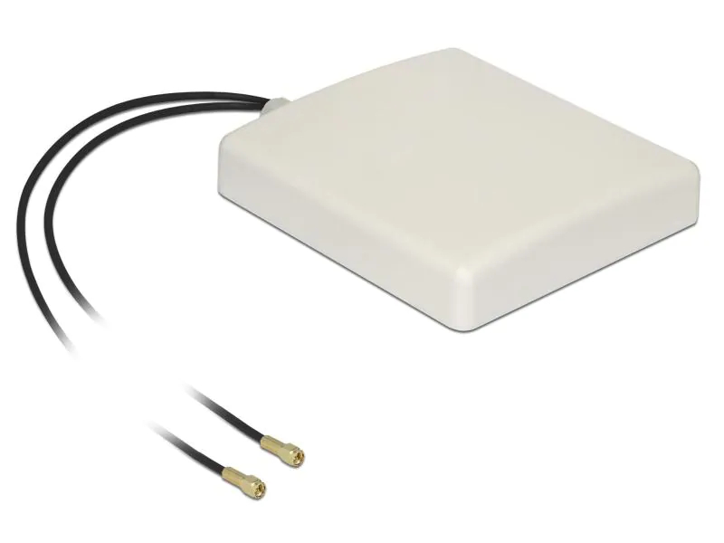 Delock LTE-Antenne 2x SMA 5 m Kabel 8 dBi, Antennenanschluss: SMA, Antennengewinn Max.: 8 dBi, Abstrahlcharakteristik: Sektor, Anwendungsbereich Antenne: Outdoor, Anwendungszweck Antenne: LTE/3G/GSM; Bluetooth; LoRA; WLAN; ZigBee/Z-Wave, Frequenzband: 0.8