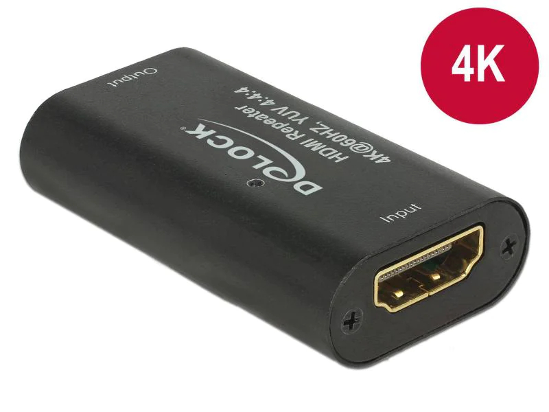 DeLock HDMI Repeater, Übertragungsart: HDMI, Anschluss Seite A: HDMI, Anschluss Seite B: HDMI