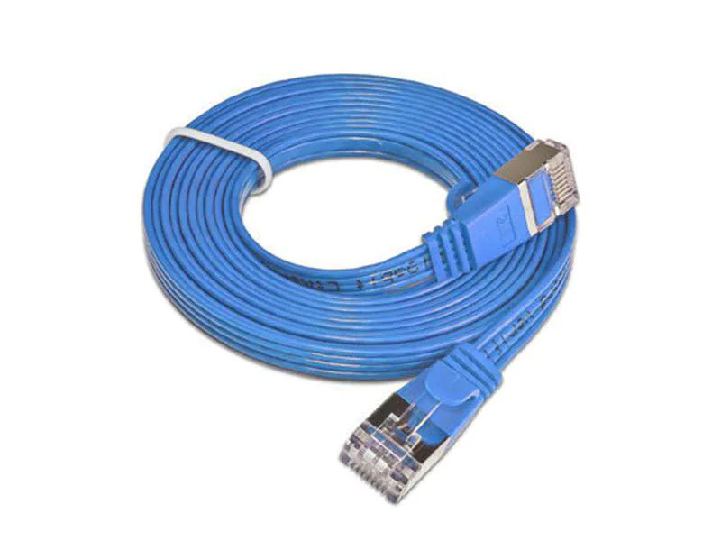 SLIM Slimpatchkabel Cat 6, STP, 5 m, Blau