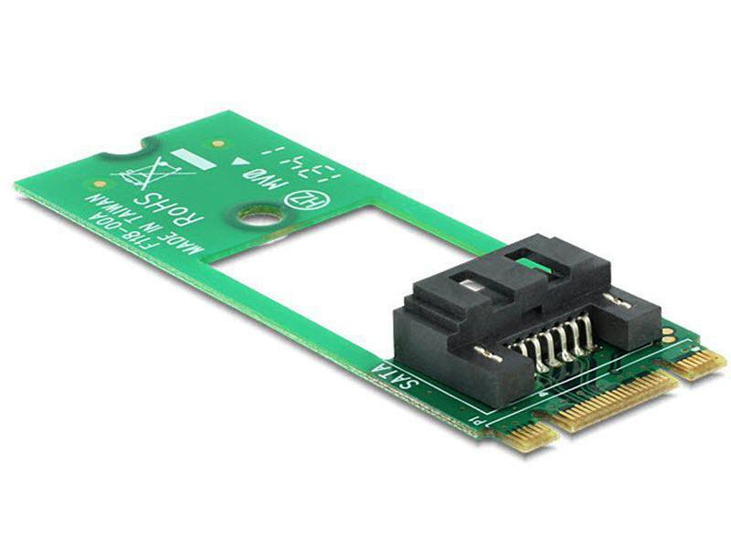 Delock SATA 7Pin zu M.2 Adapter, Betrieb von SATA SSD/Festplatten am M.2 NGFF Slot Anschluss