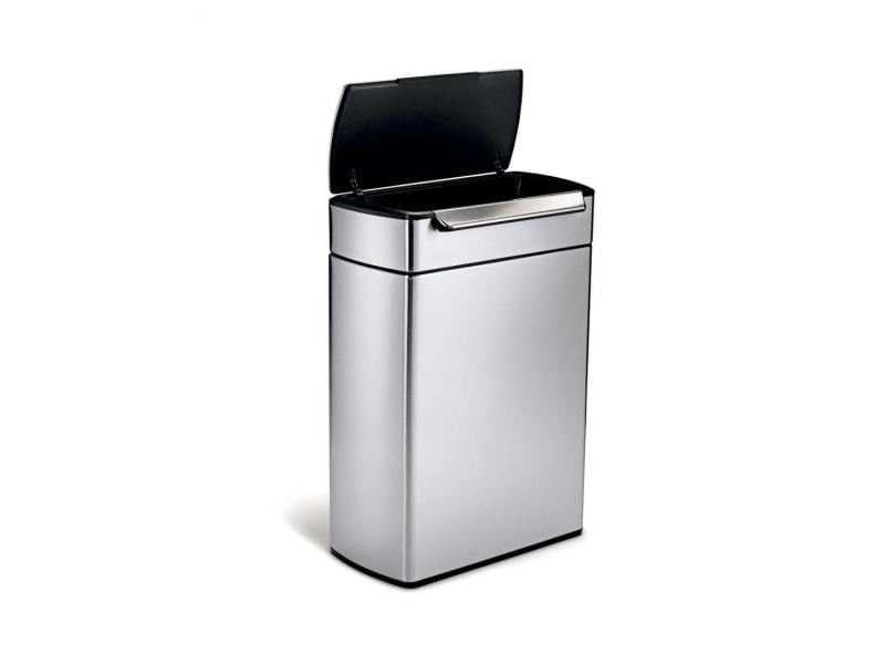 Simplehuman Recyclingbehälter CW2018 48 Liter, Silber