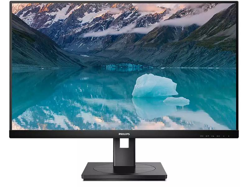 Philips Monitor 242S9JML/00, Bildschirmdiagonale: 23.8 ", Auflösung: 1920 x 1080 (Full HD), Anschlüsse: DisplayPort, DVI, VGA, HDMI, Anwendungsbereich: Business, Ergonomie: Schwenkbar, Pivot-Funktion, Höhenverstellbar, Neigbar, Curved: Nein